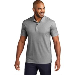 Lululemon Heathered Black Gray‎ Polo Shirt